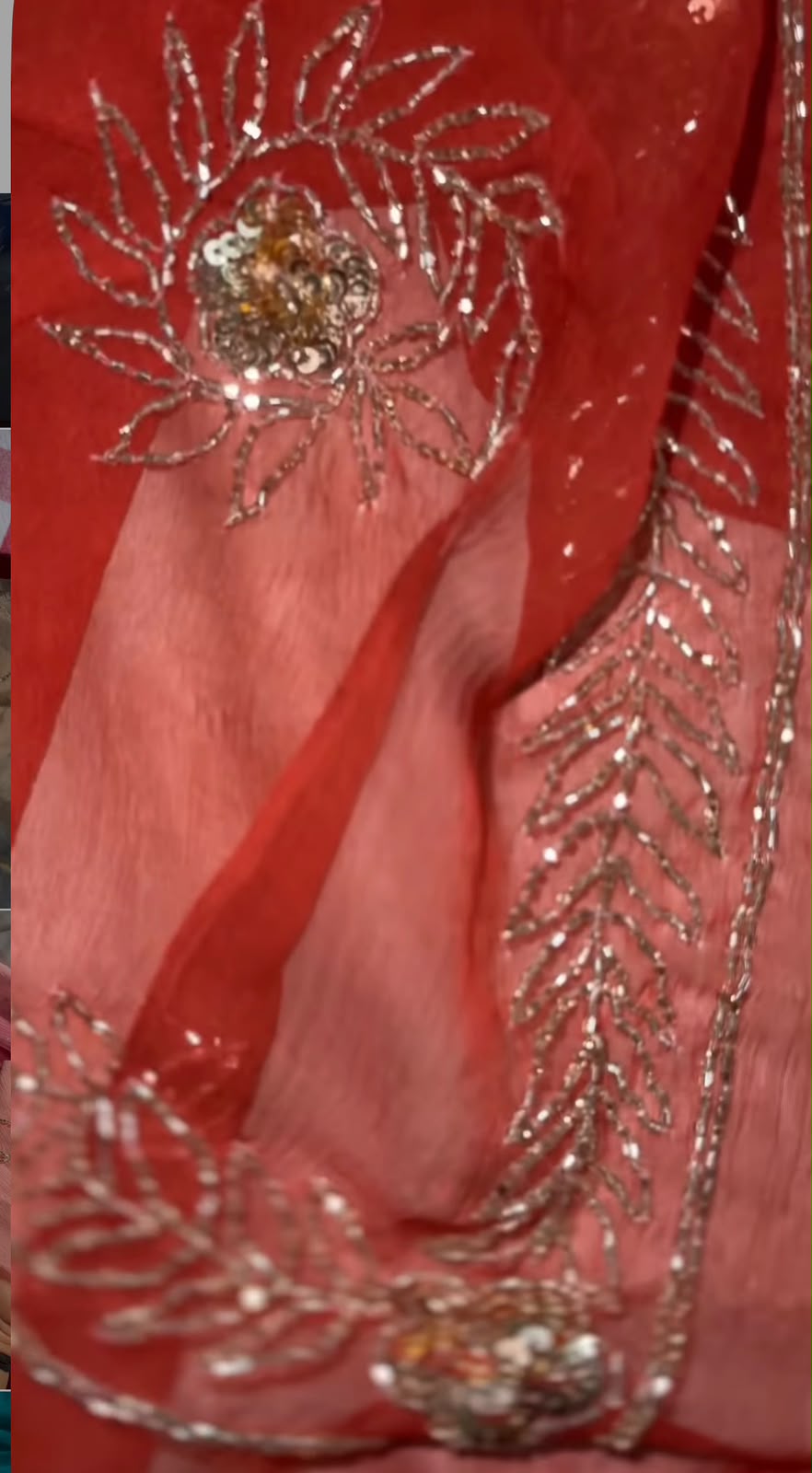 Gerua Cutdana Saree