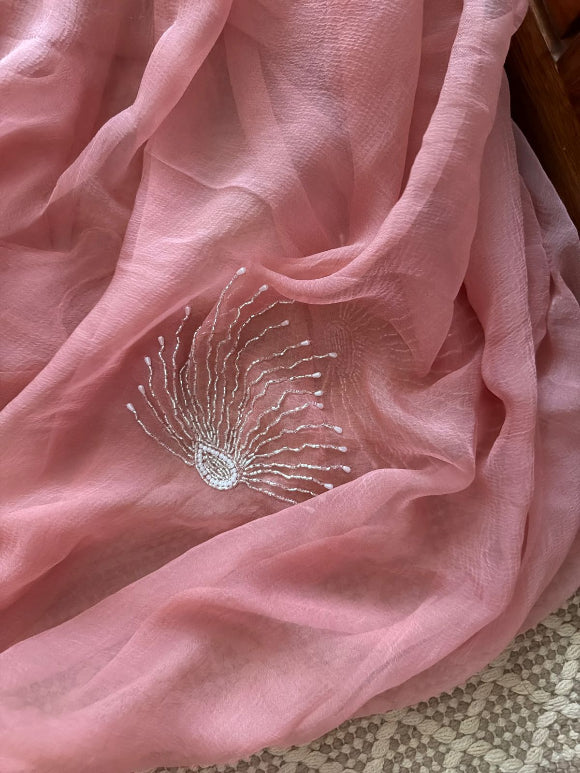 Fountain Chiffon Saree