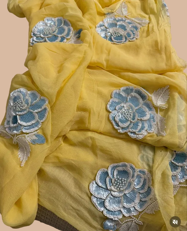 Kalyani Puri Chiffon Saree