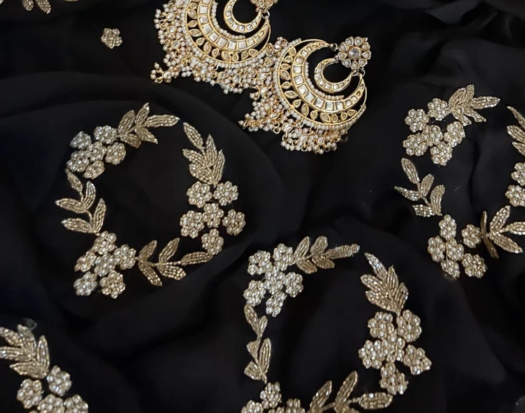Purvi Cutdana Chiffon Saree