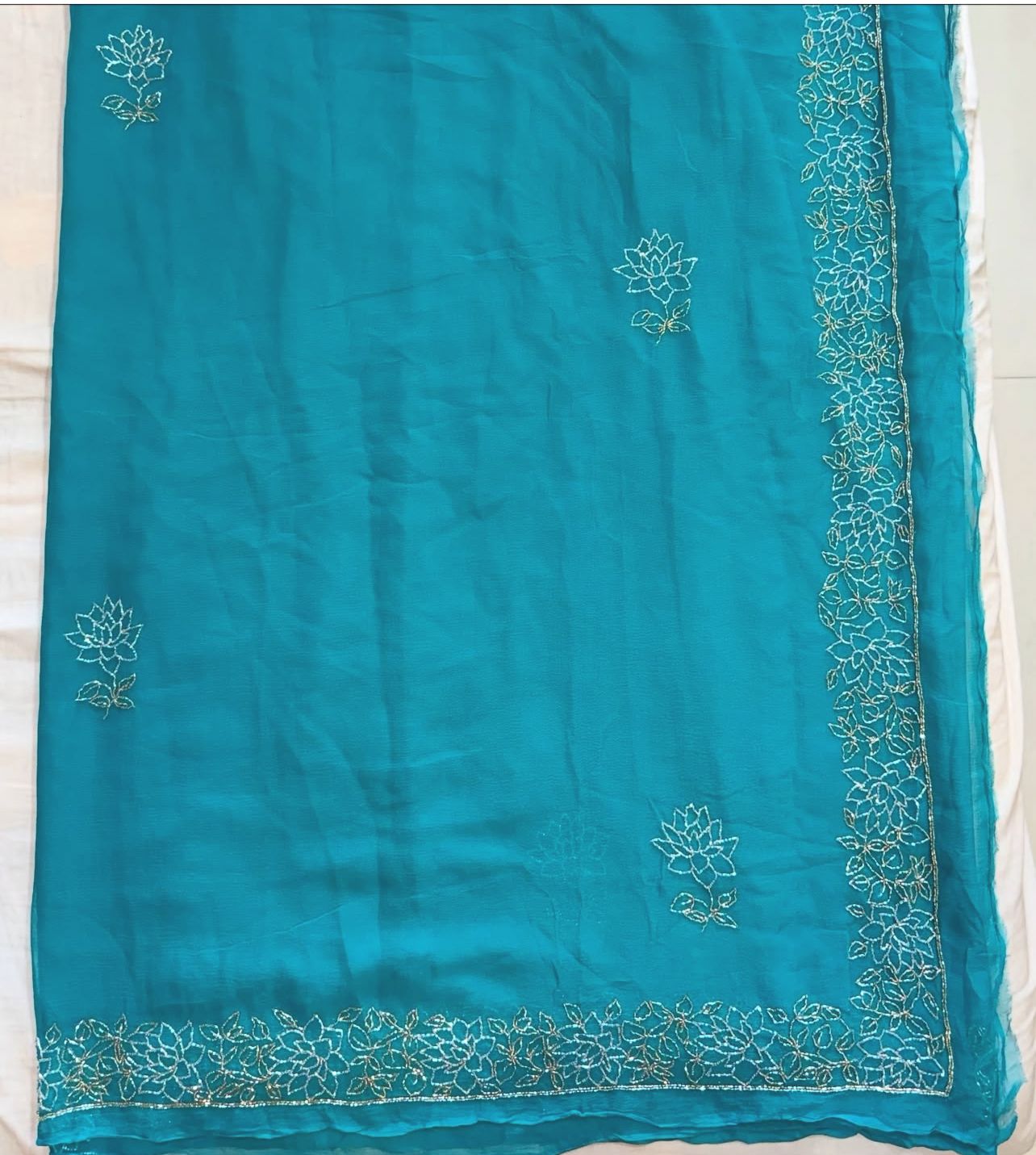 Neelima Zari Cutdana Saree