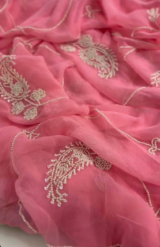 Pearl Kairi Chiffon Saree