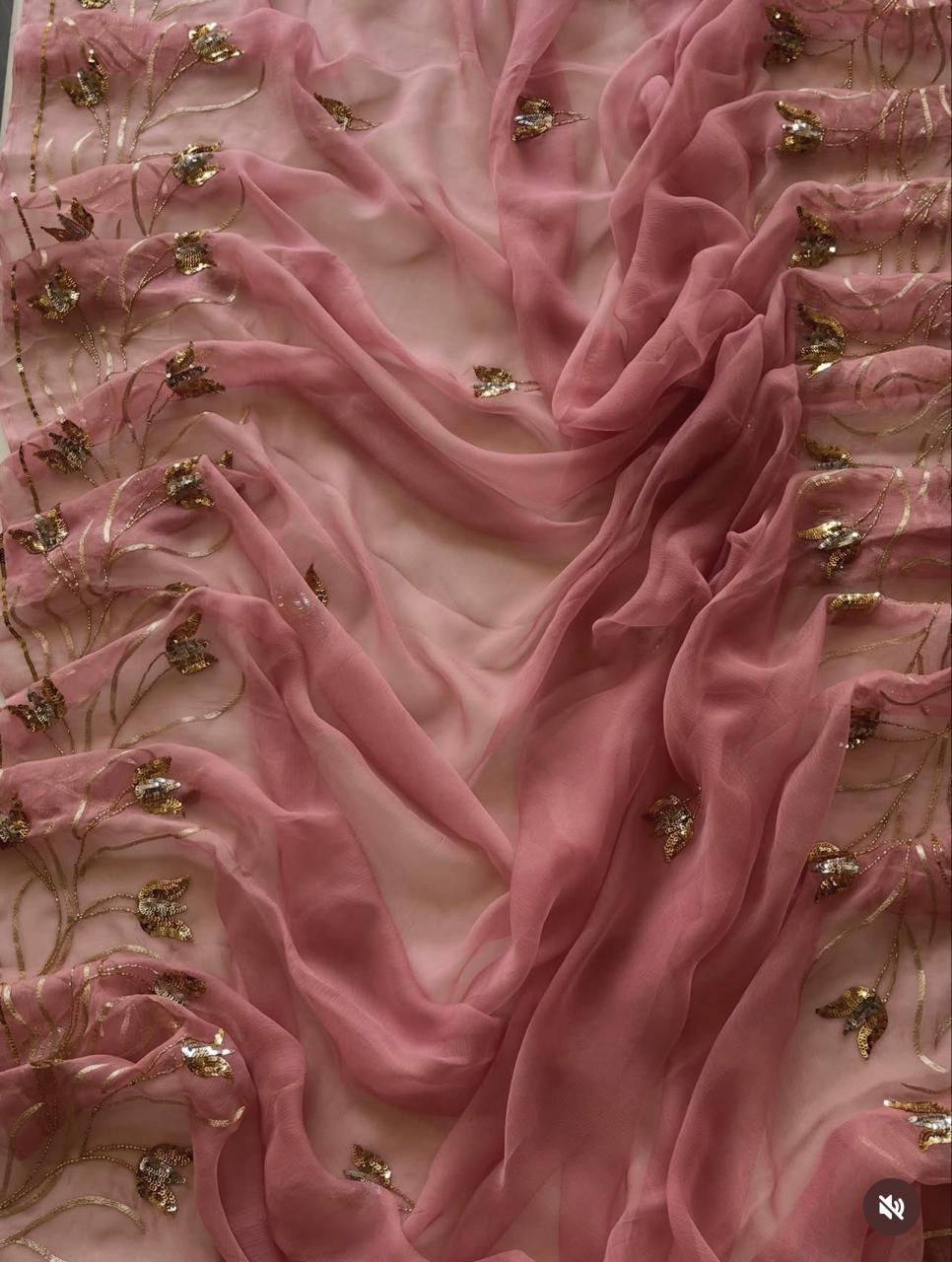Tulip Sequin Saree