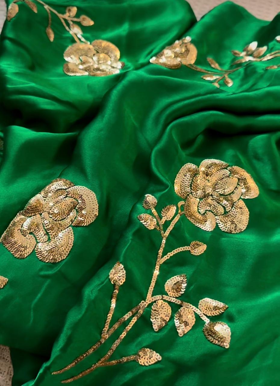 Era Sequins Rose Saree