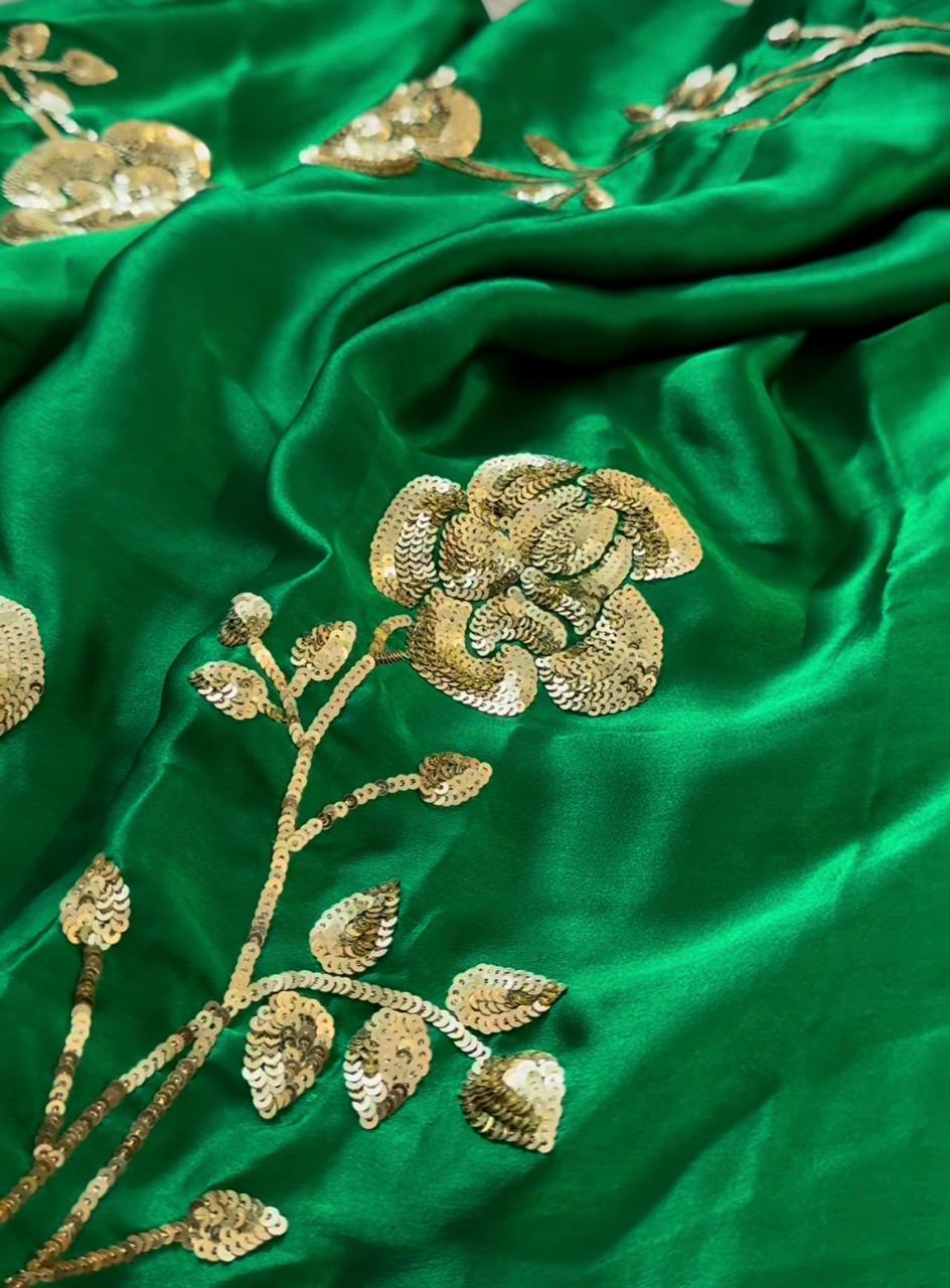 Era Sequins Rose Saree