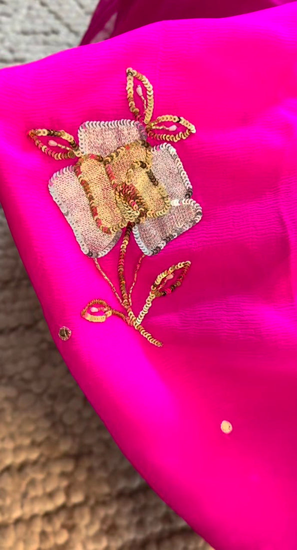 Trumphet Rose Saree