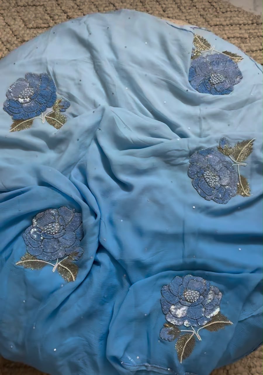 Kalyani Puri Chiffon Saree