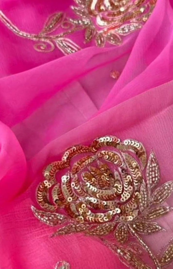 Roseia Chiffon Saree