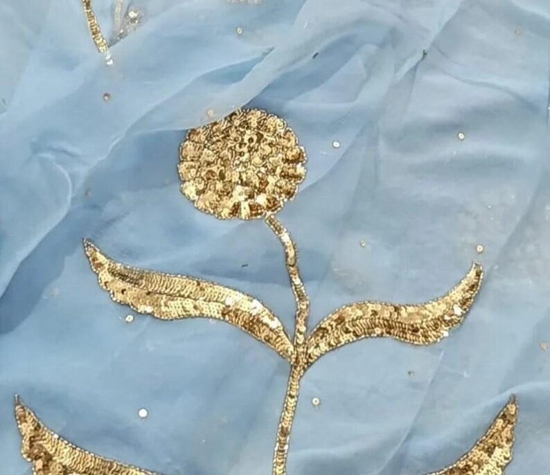 Gazal Sequin Chiffon Saree