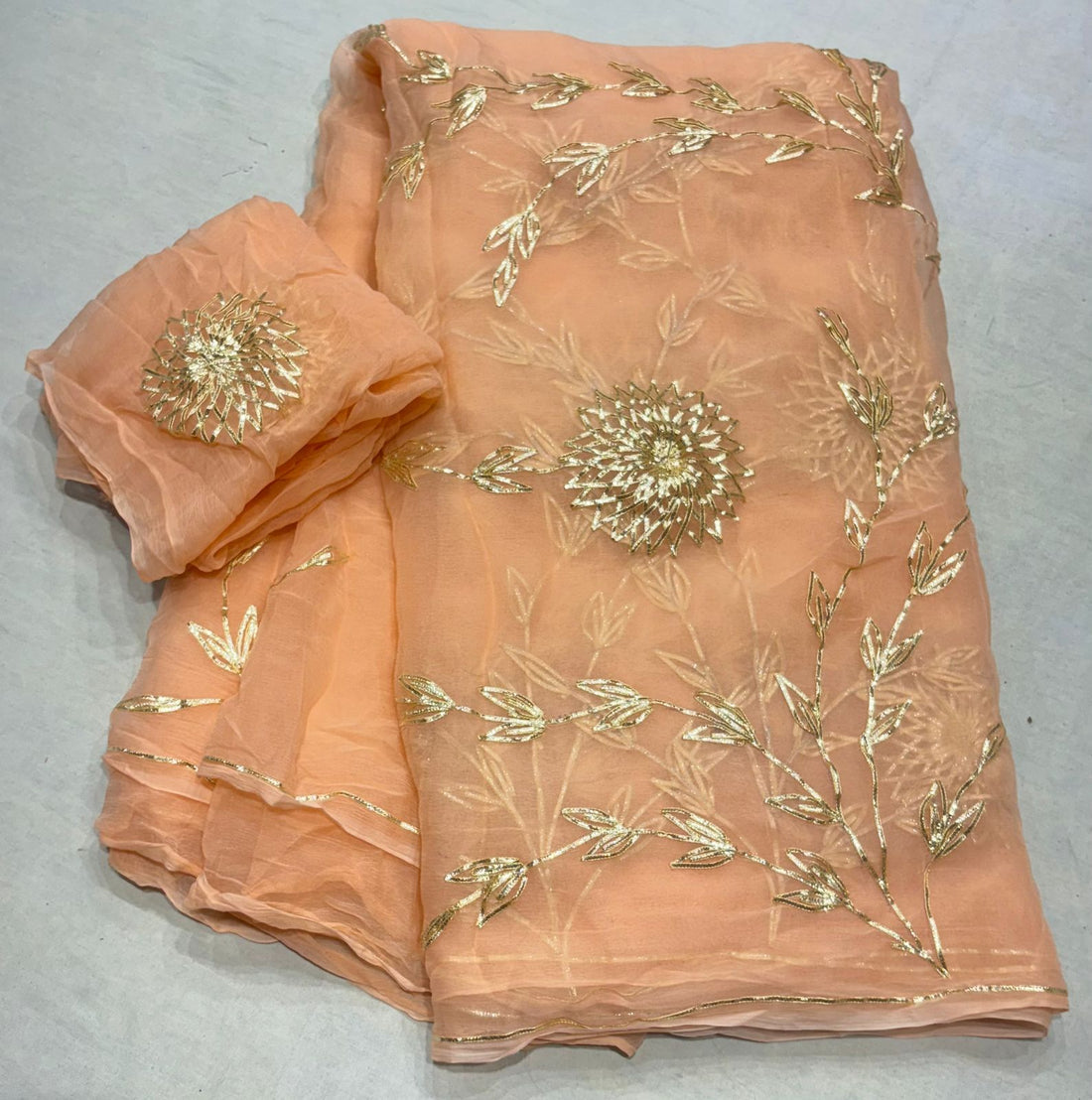 Tara Gotta Chiffon Saree
