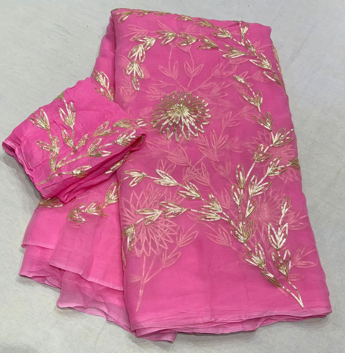 Tara Gotta Chiffon Saree