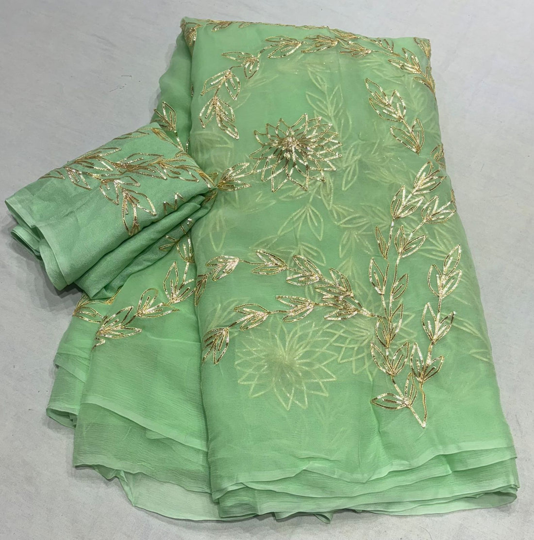 Tara Gotta Chiffon Saree