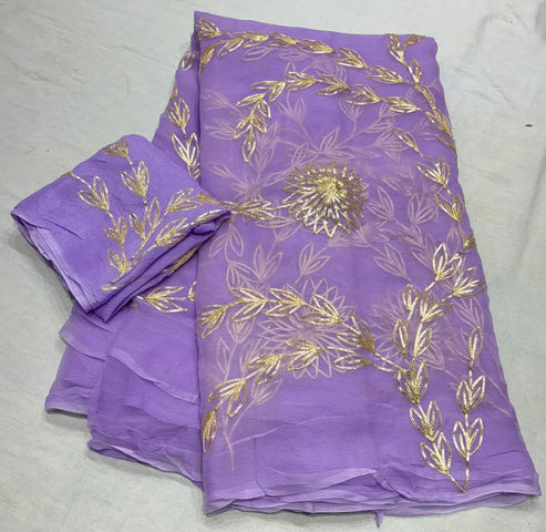 Tara Gotta Chiffon Saree
