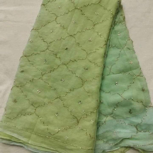 Diamond Chiffon Ombre Saree