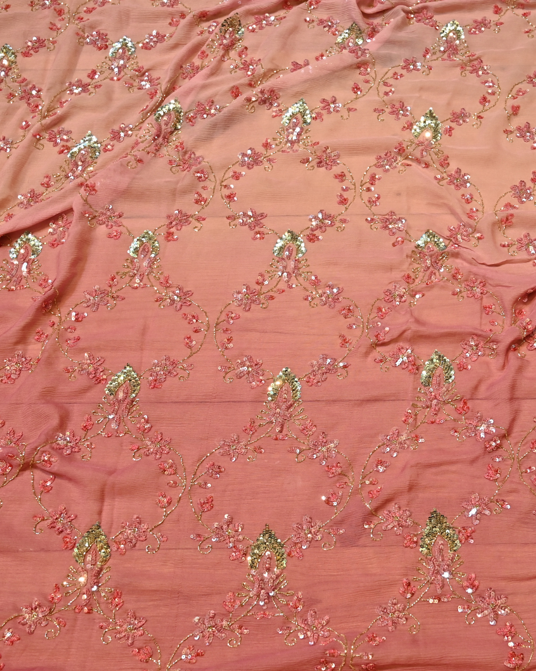 Aasmani Sequins Zaal Saree