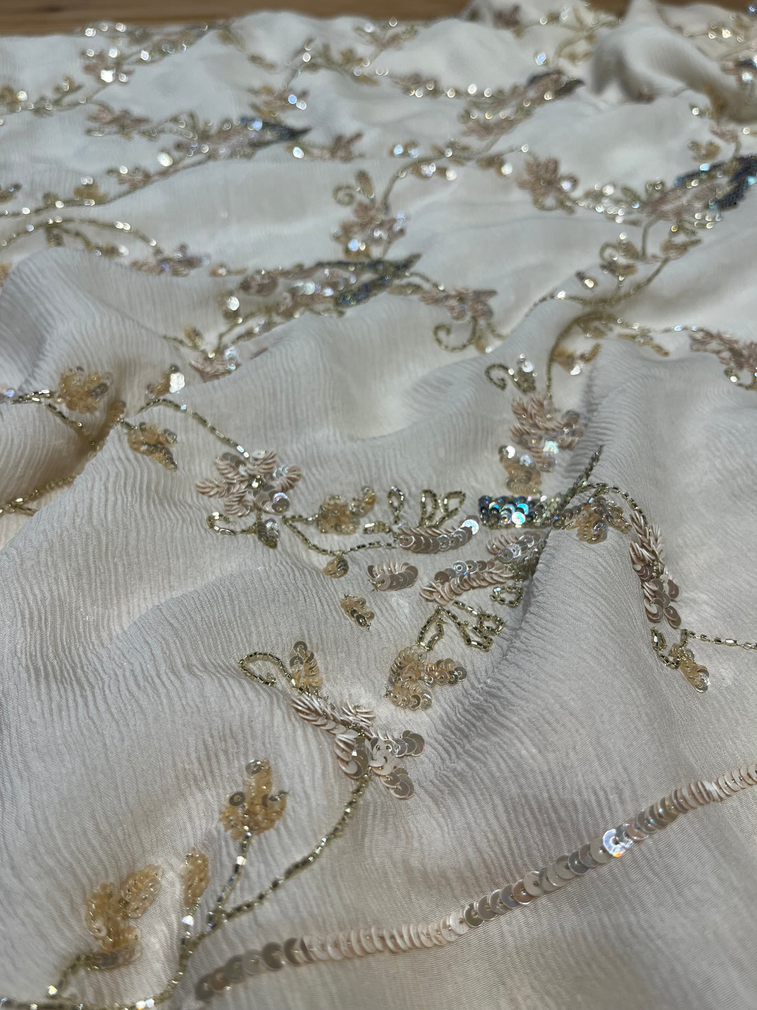 Aasmani Sequins Zaal Saree