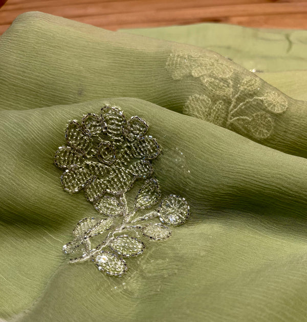 Kashmiri Rose Chiffon Saree