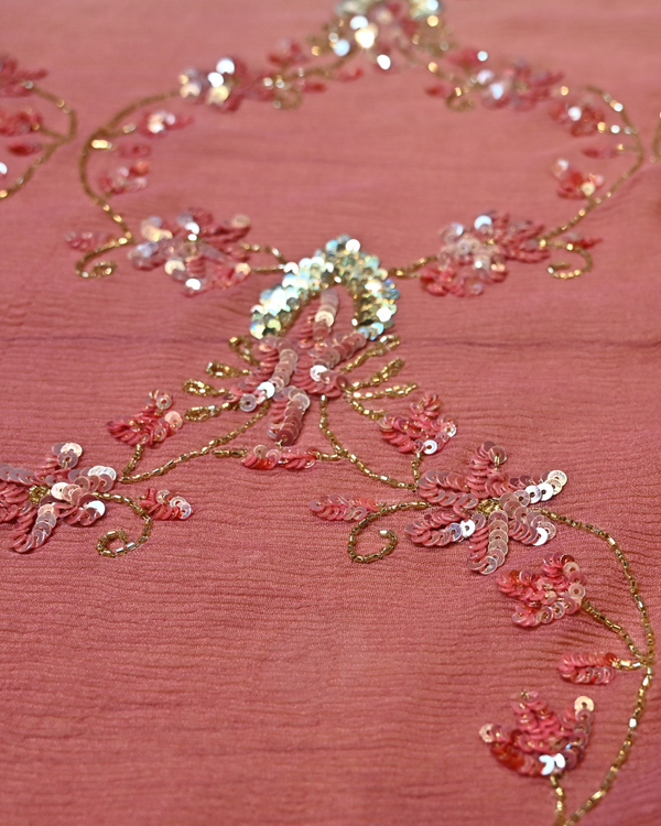 Aasmani Sequins Zaal Saree