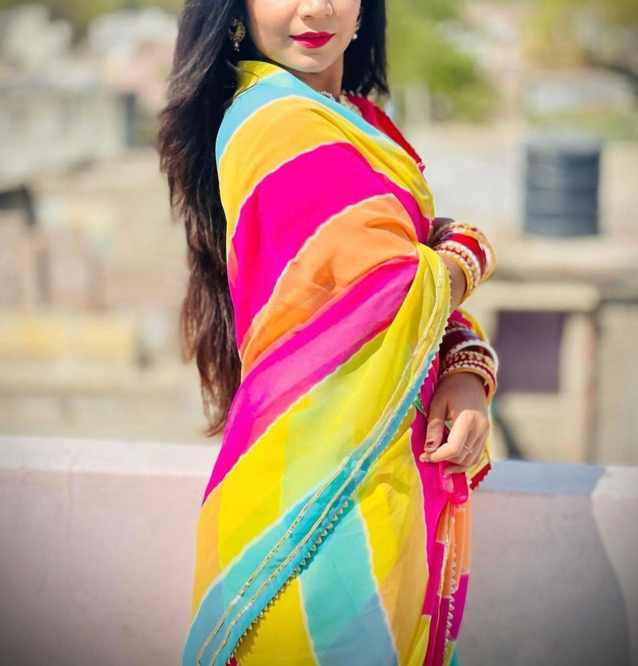 Laheriya Saree