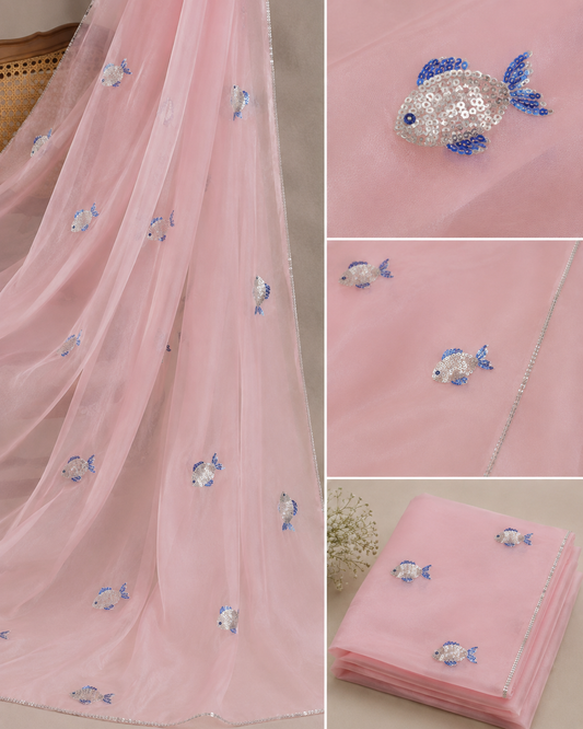 Fishtail Organza Saree