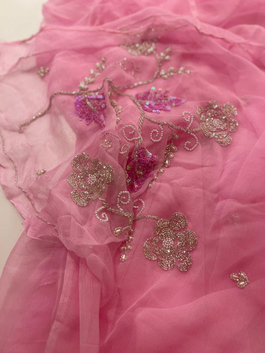 Vintage Bloom Saree
