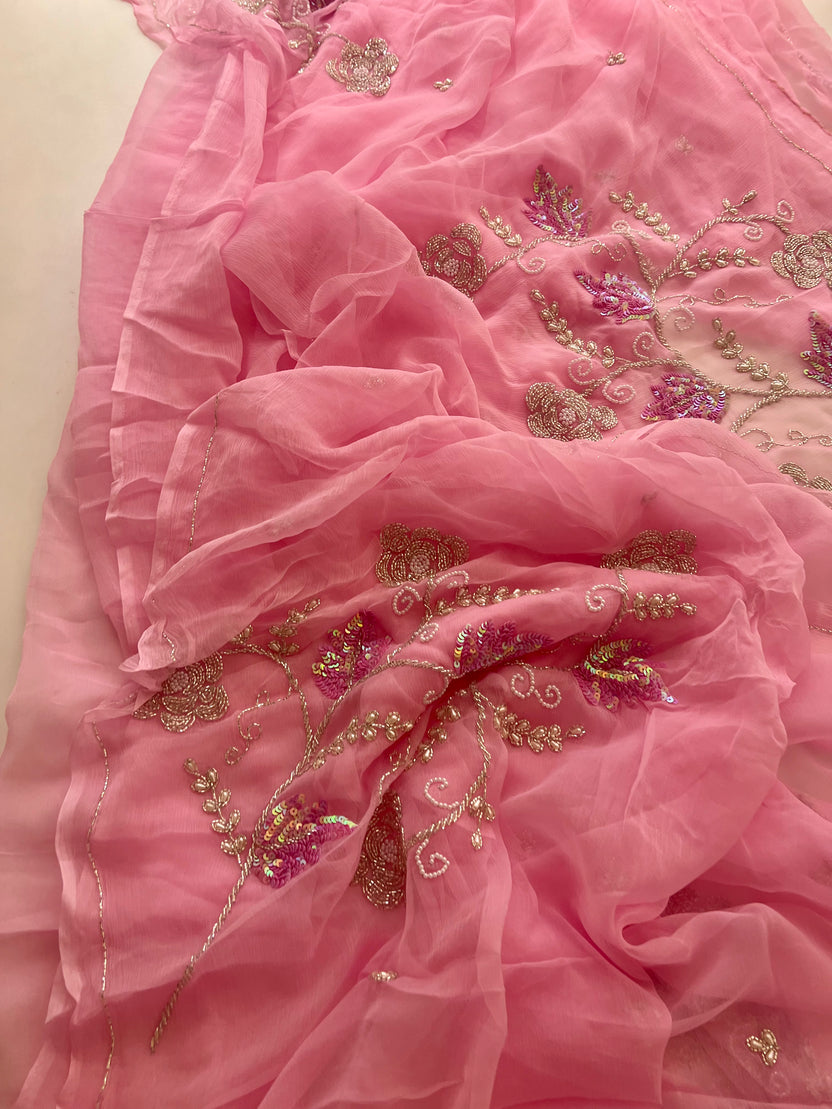 Vintage Bloom Saree