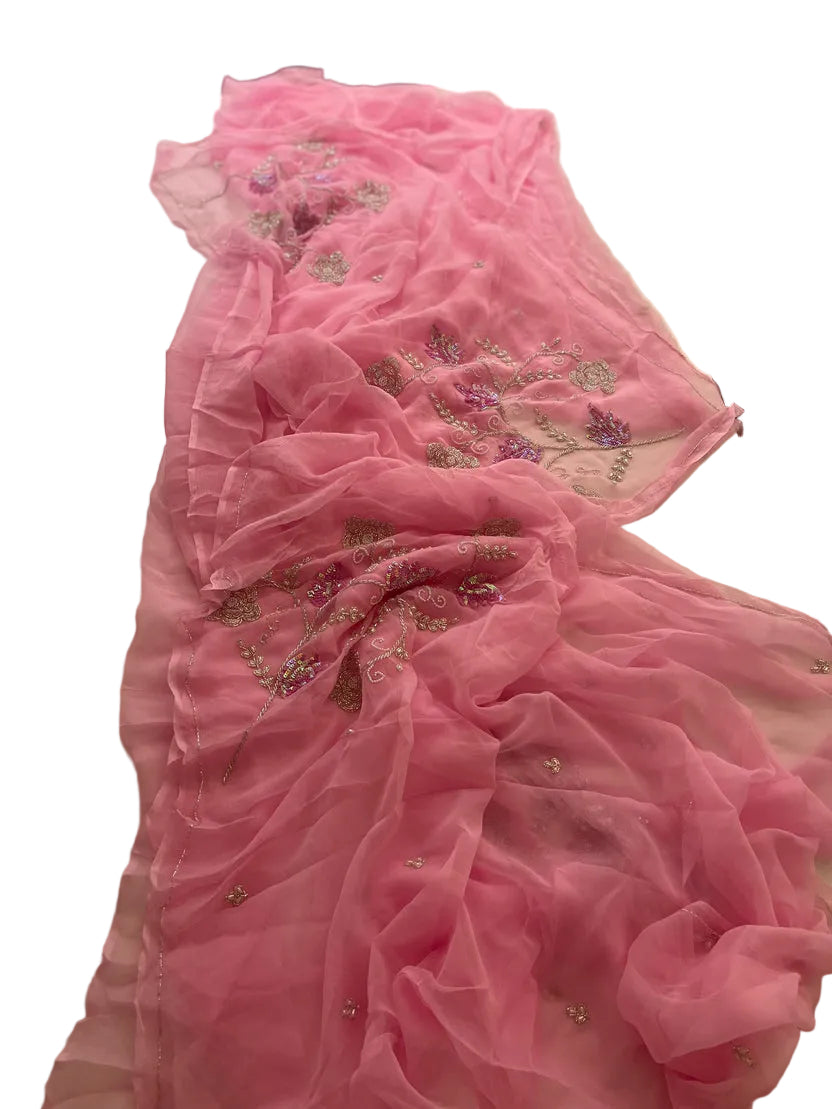 Vintage Bloom Saree