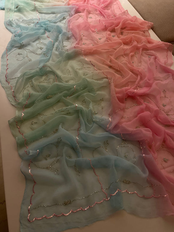 Candy Chiffon Saree