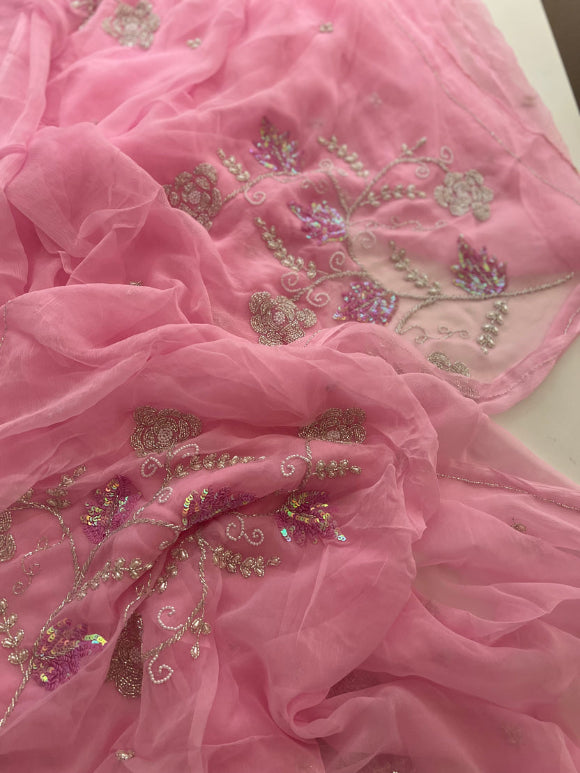 Vintage Rose Saree