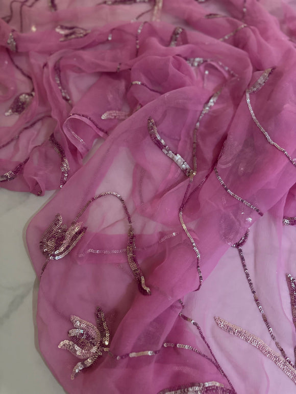 Tulip Sequin Zaal Saree