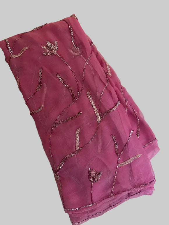 Tulip Sequin Zaal Saree