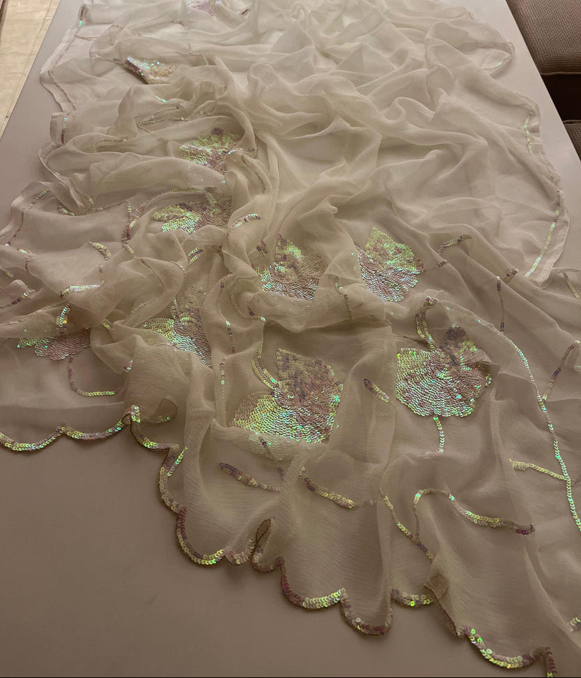 White Lagoon Saree