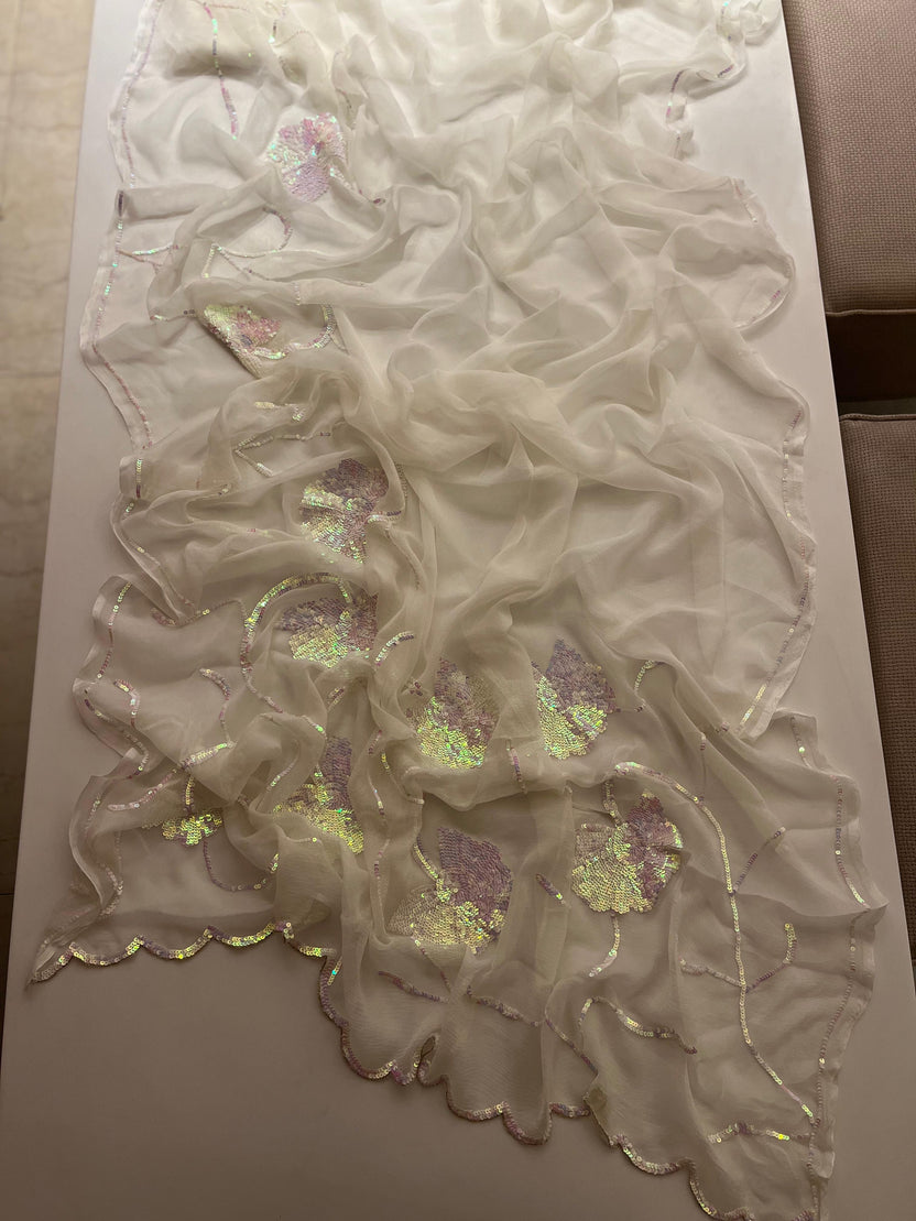 White Lagoon Saree